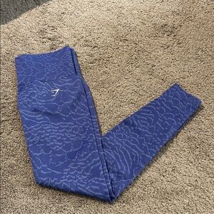 Gymshark Adapt Animal Seamless Court Blue Leggings size Small